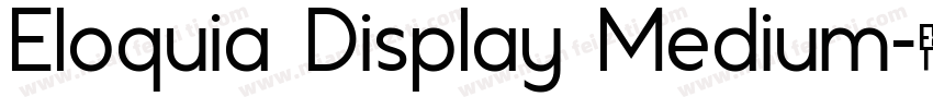 Eloquia Display Medium字体转换